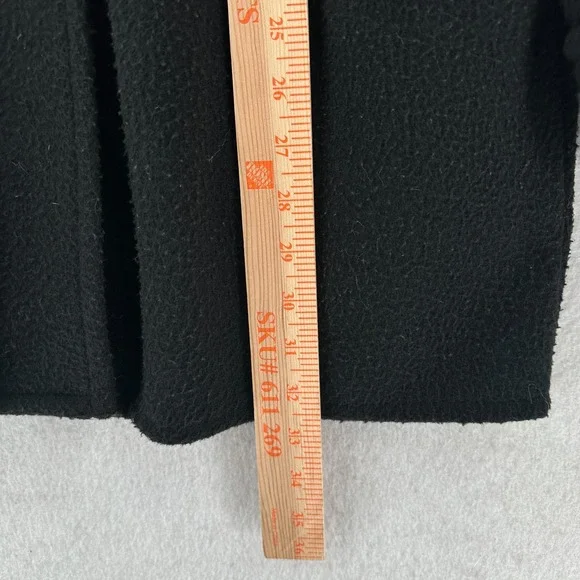 VTG Blaire Medium Jacket Black W/Gold Tone Button Pea Coat Jacket READ - Picture 3 of 6